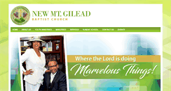 Desktop Screenshot of newmountgileadbaptistchurch.org