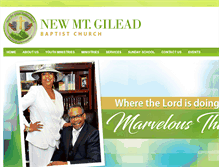Tablet Screenshot of newmountgileadbaptistchurch.org